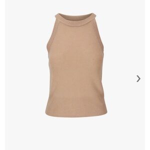 Veronica Beard Myrick Cashmere Beige Tank